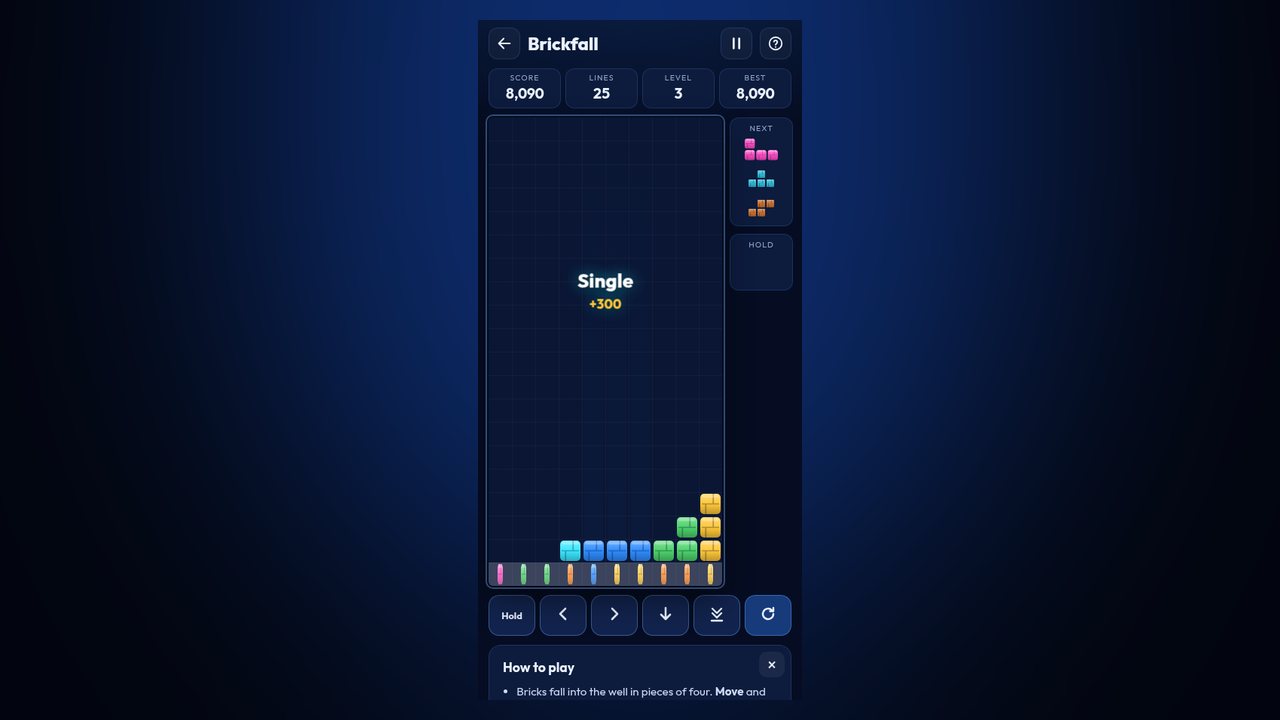 Brickfall screenshot 1