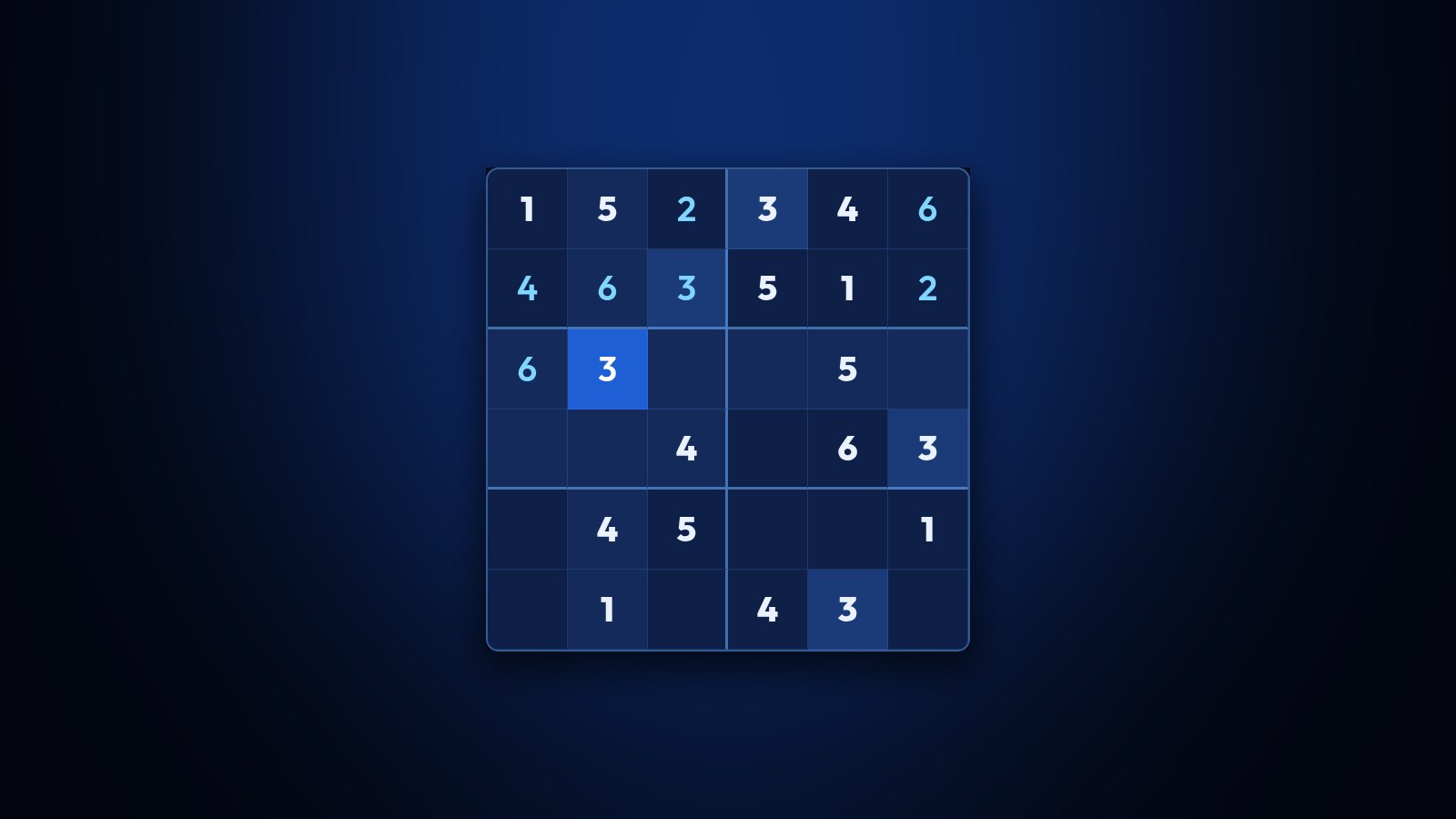 Mini Sudoku gameplay