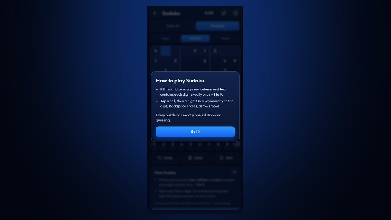 Sudoku screenshot 2
